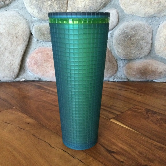 Starbucks Green Jelly Grid Tumbler 2022 Limited Edition 24 ounce - Picture 3 of 7